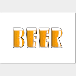 Beer Typography Posters and Art